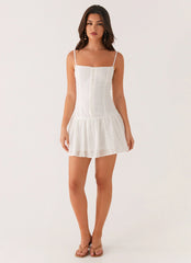 Mini-robe Palm Springs - Blanc