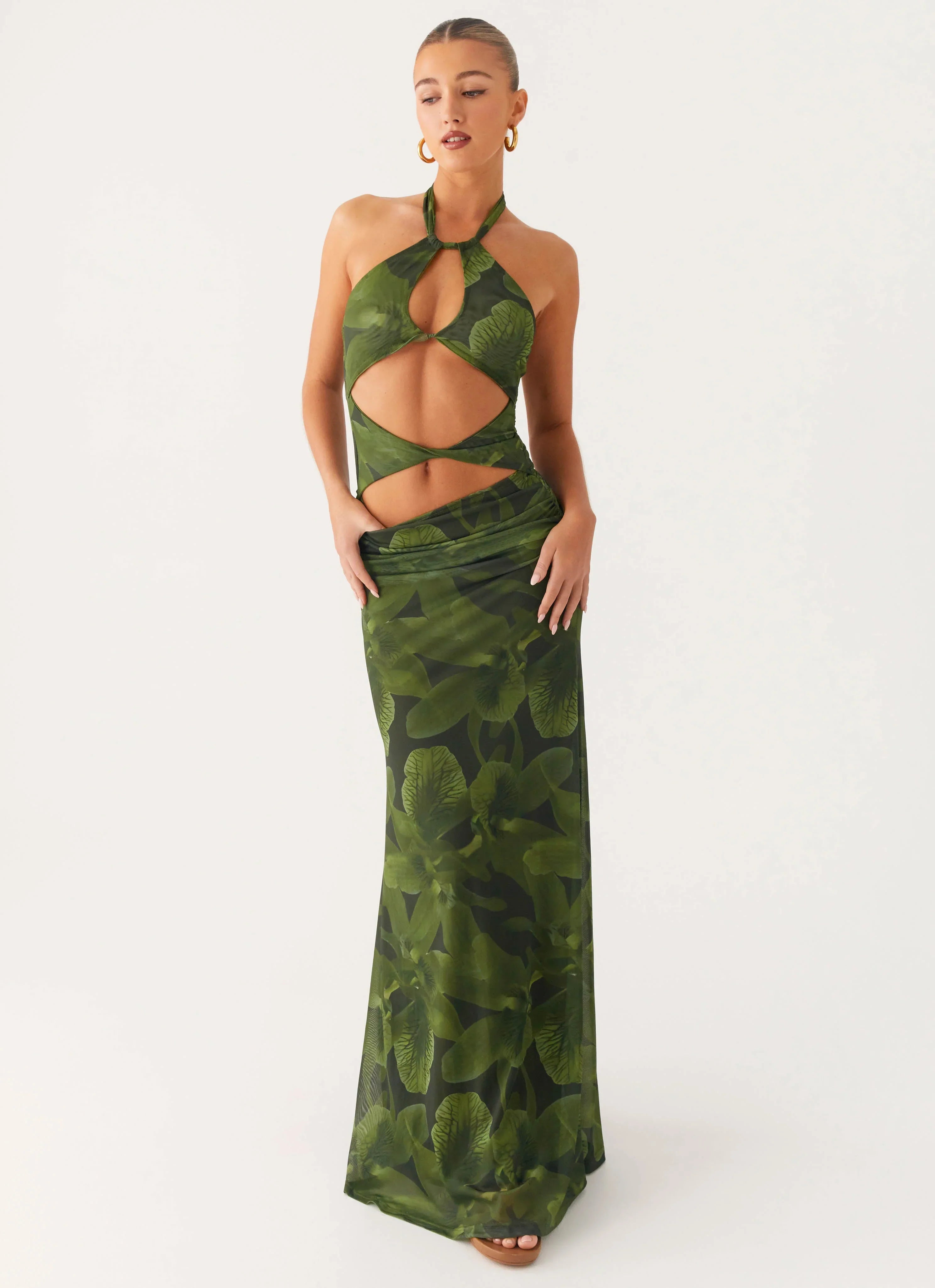 Robe longue Tatyana - Imprimé floral tropical
