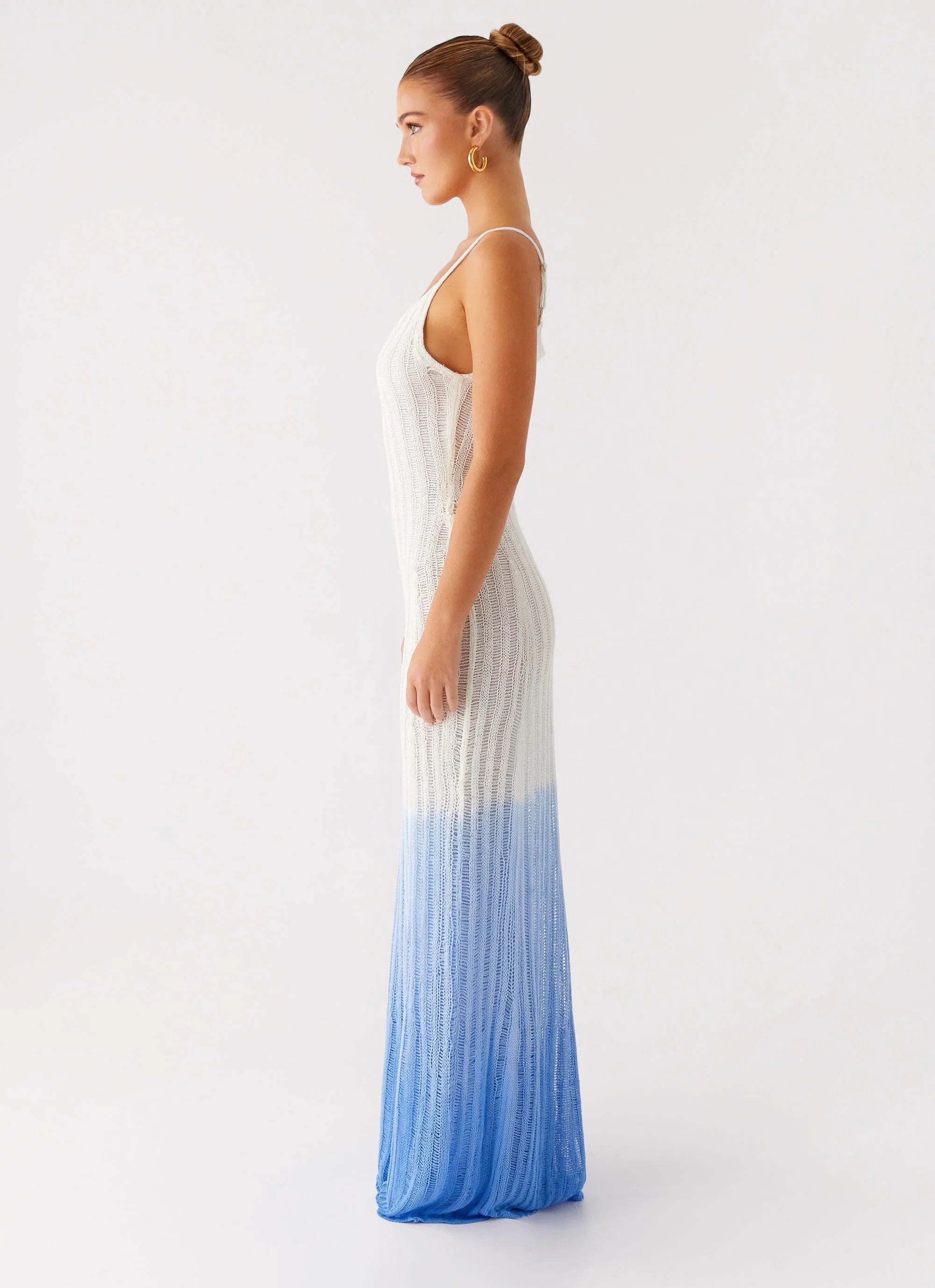 Robe longue Kiki - Bleu ombré