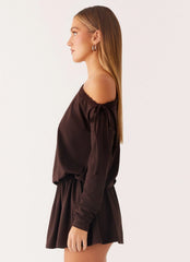 Mini robe Zinnia - Chocolat