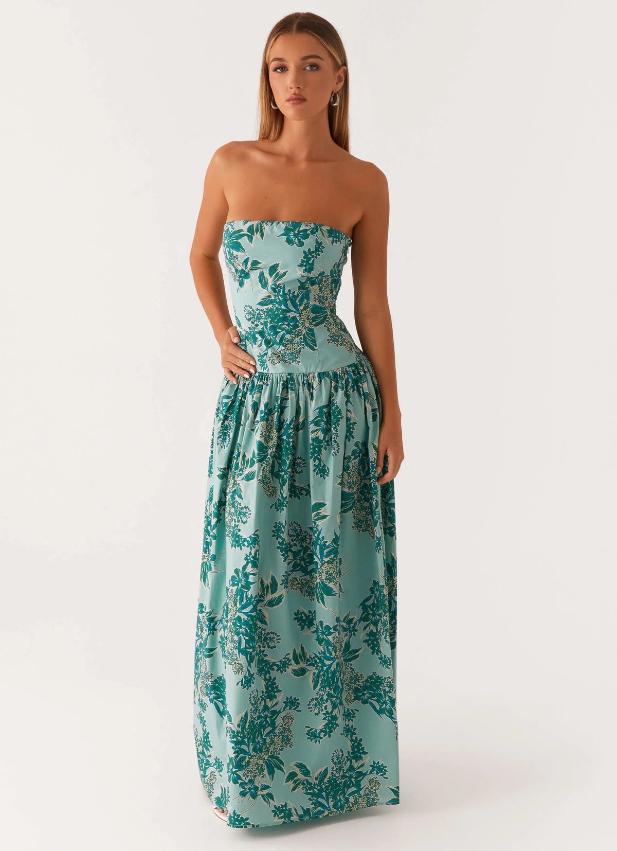 Robe longue Andorra - Imprimé fleuri Cloud Nine