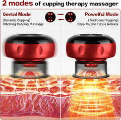2 Pack Cupping Set, 7-in-1 Smart Cupping Therapy Massager. Red Light Cupping Therapy Set with 2 Modes for Targeted Muscle Soreness,Tighter Skin,Cupping Kit with 20 Levels Suction and Heat