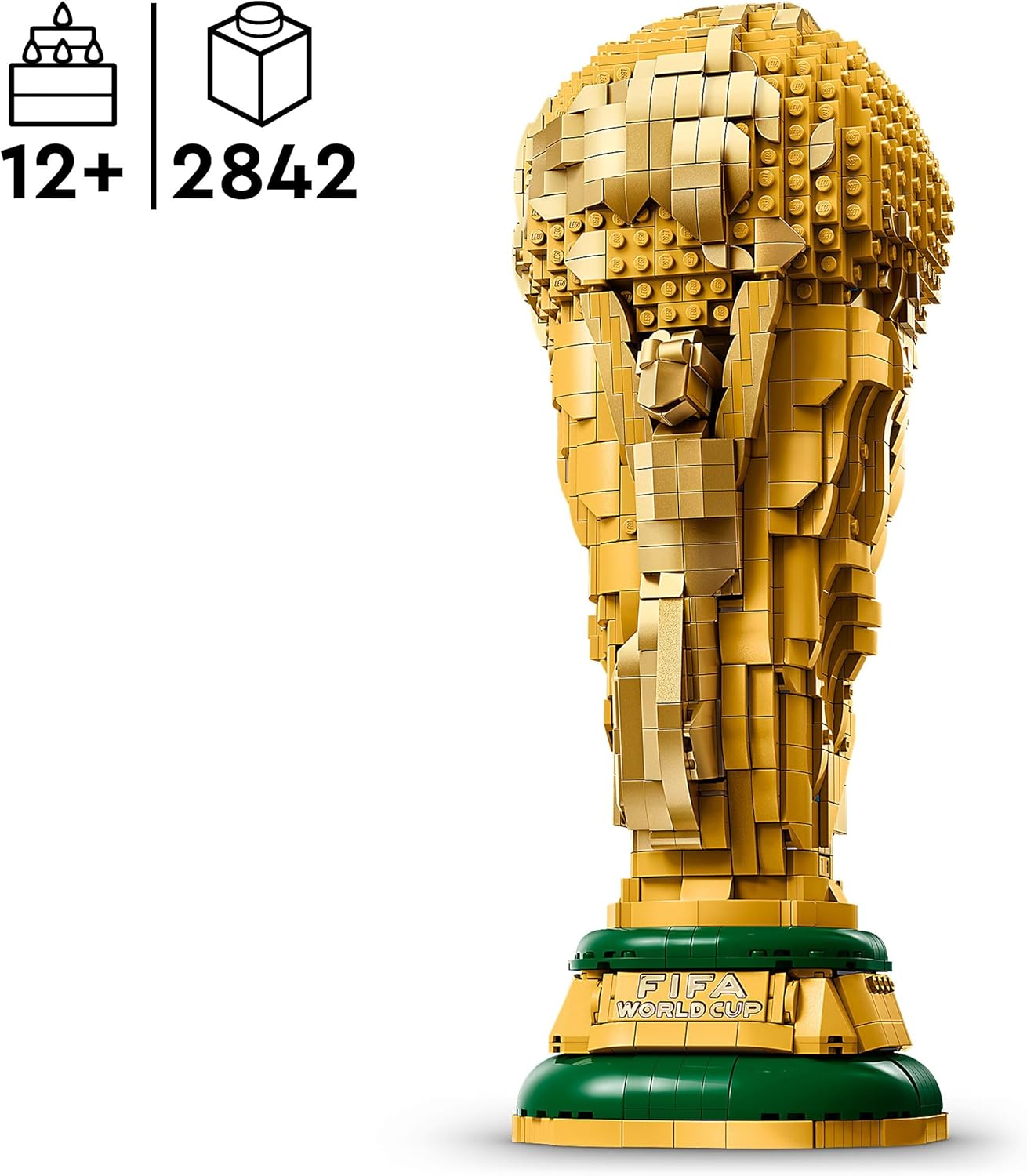 Editions Sports Official FIFA World Cup Trophy - 3D DIY Model with Collectible Minifigure - Football Gift for Boys & Girls Ages 12 and Over and Adult Fans
