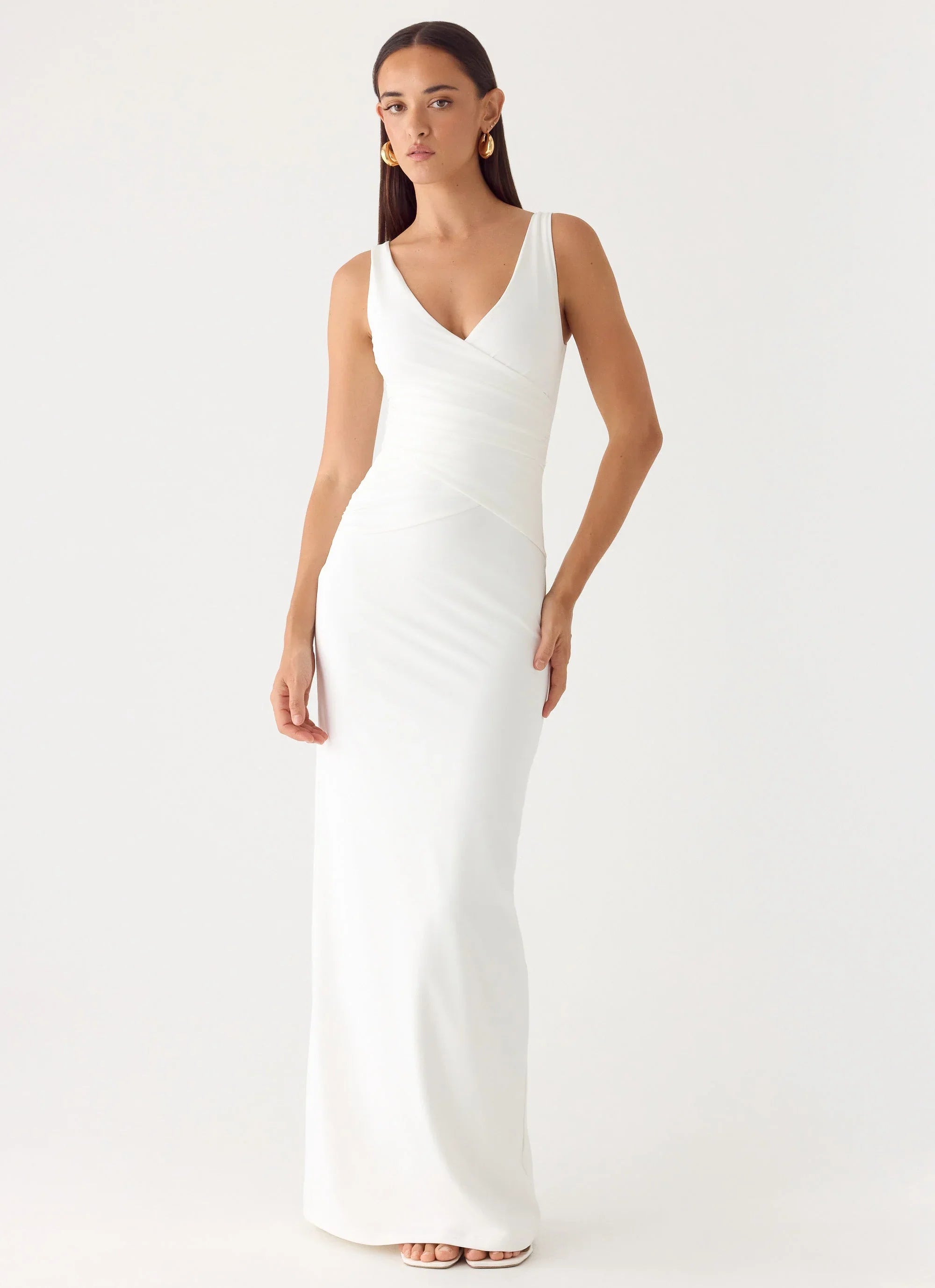 Robe longue Nerine - Blanc