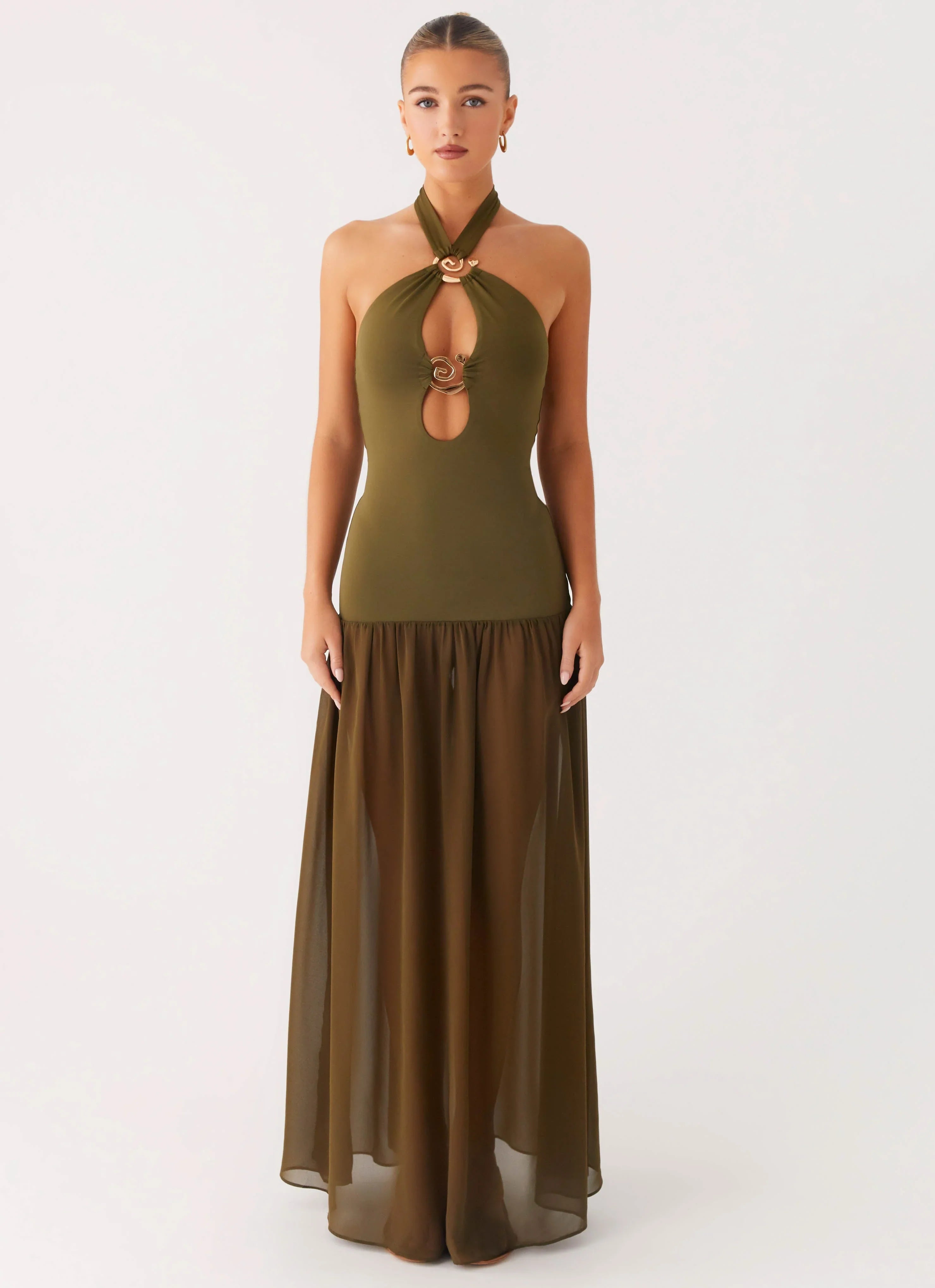 Robe longue Cypress Kiss - Kaki