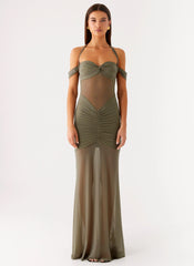 Robe longue Ivy Lane - Olive