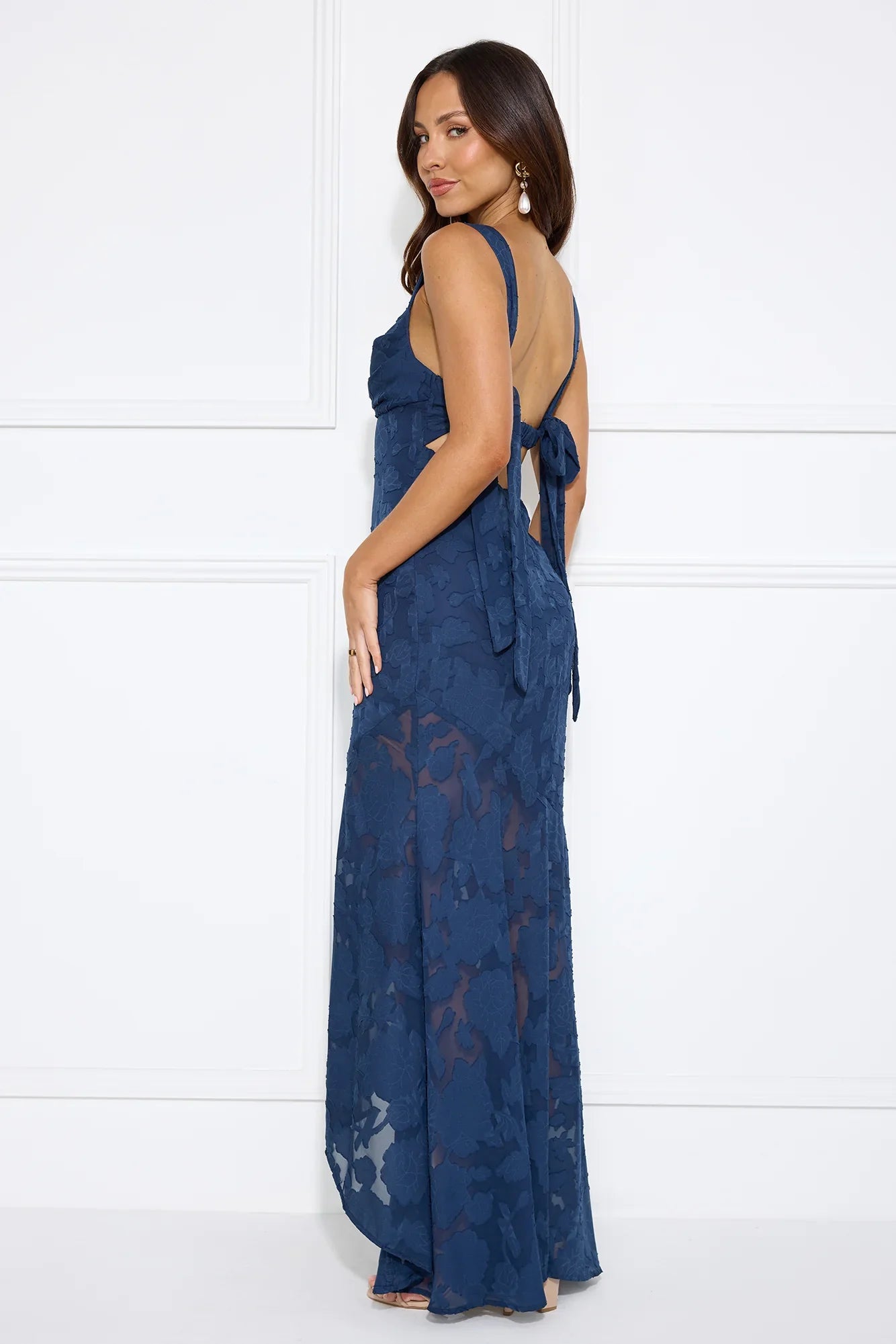 Robe longue Enchanted Empire marron