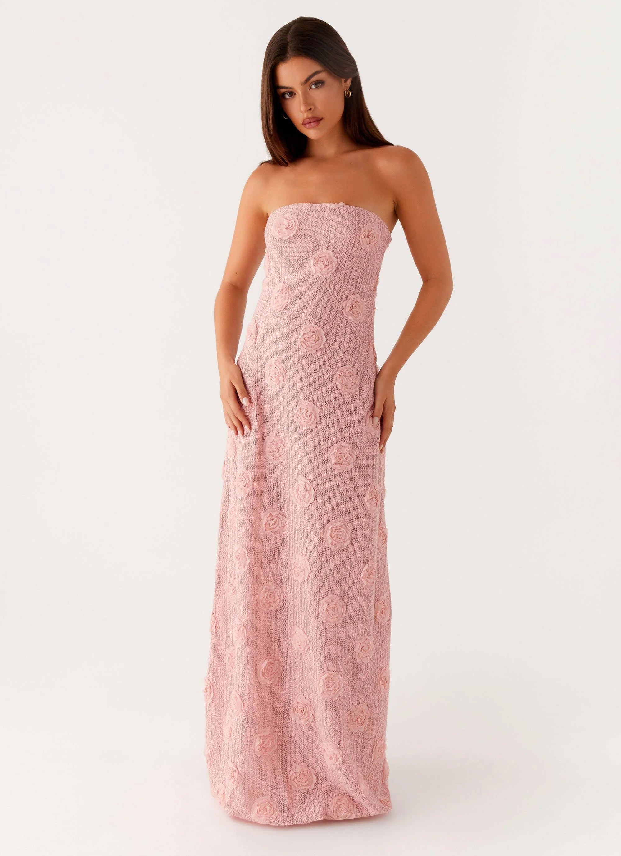 Robe longue Holly - Rose