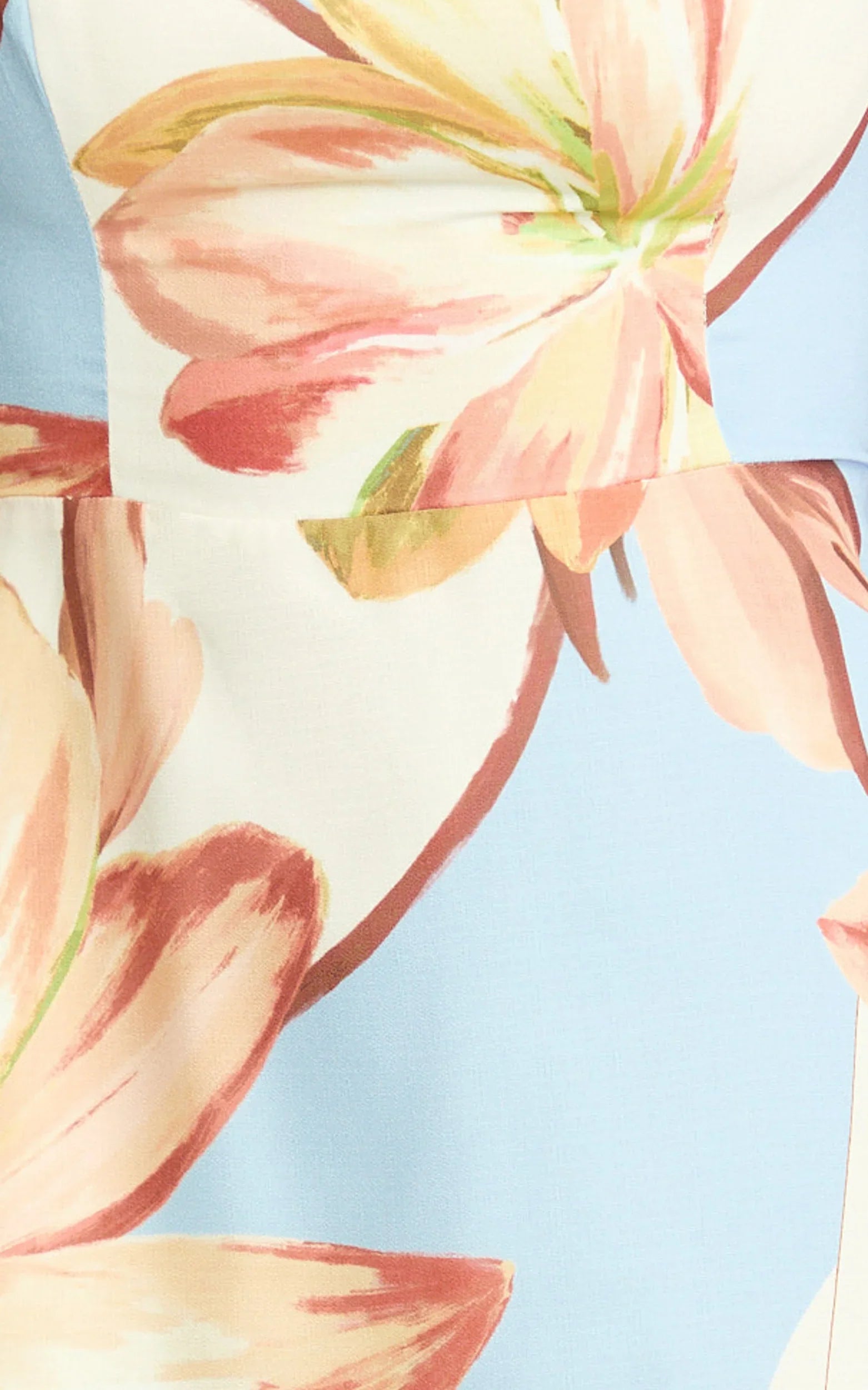 Mini-robe Robyn - Robe cache-cœur à col carré et dos nu en imprimé floral rétro