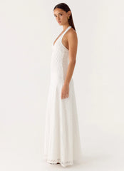 Robe longue Vanessa - Ivoire