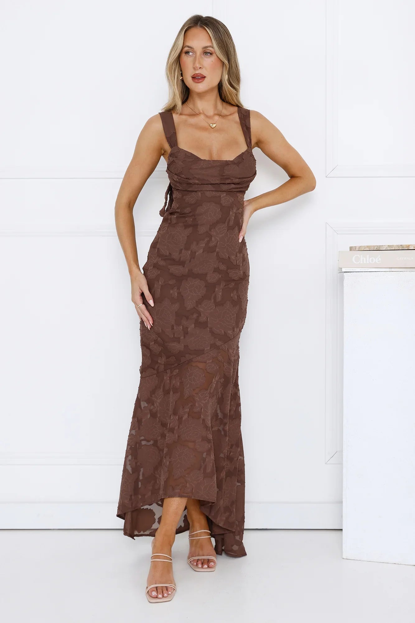 Robe longue Enchanted Empire marron