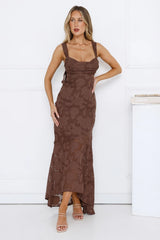 Robe longue Enchanted Empire marron
