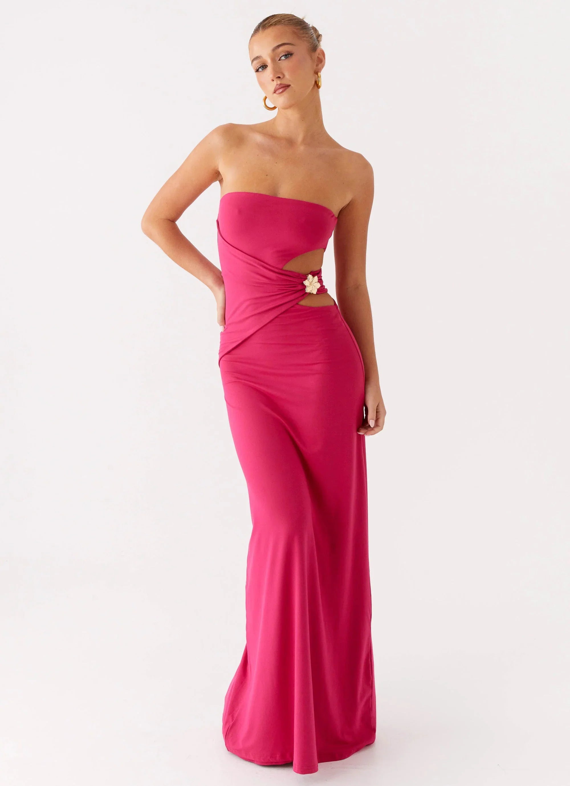 Robe longue Anetta – Fuchsia