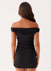Robe Courte Épaules Dénudées Morgan - Noir