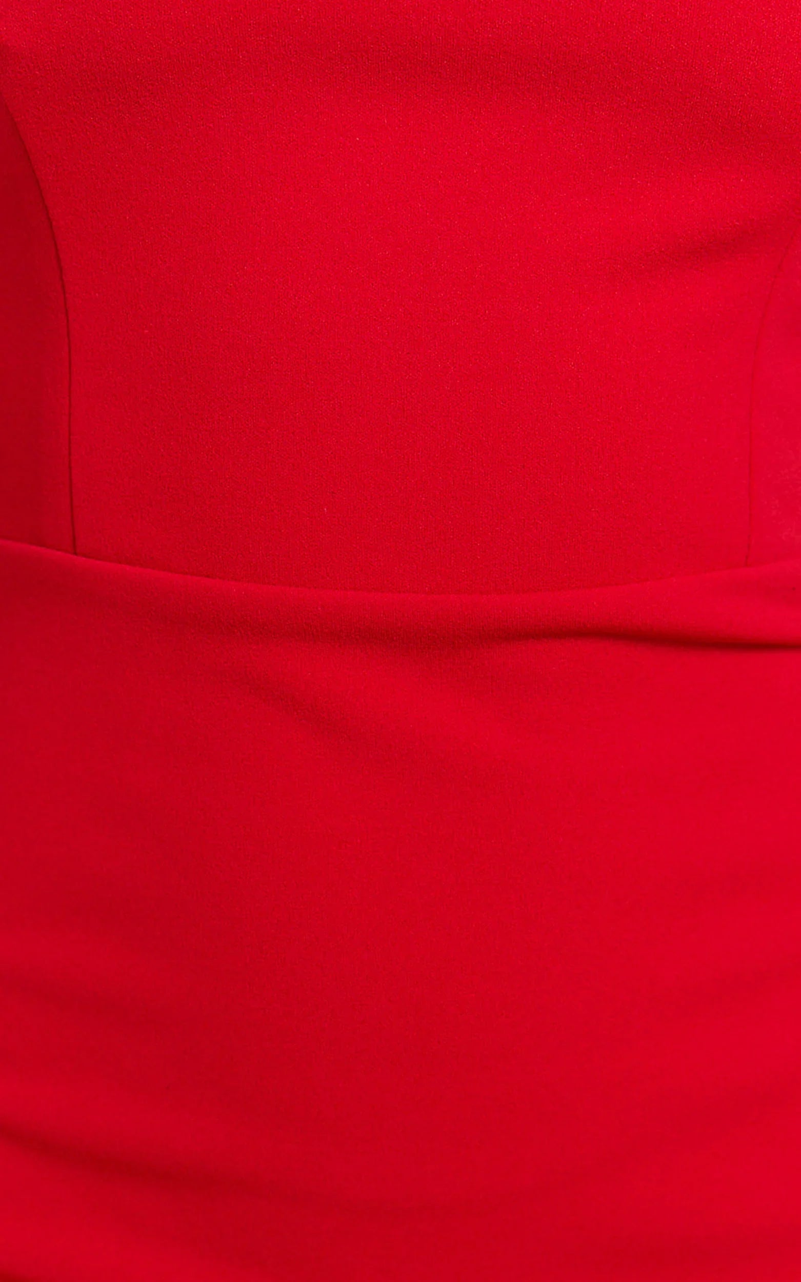 Robe midi Salome - Robe fourreau à col halter de couleur rouge