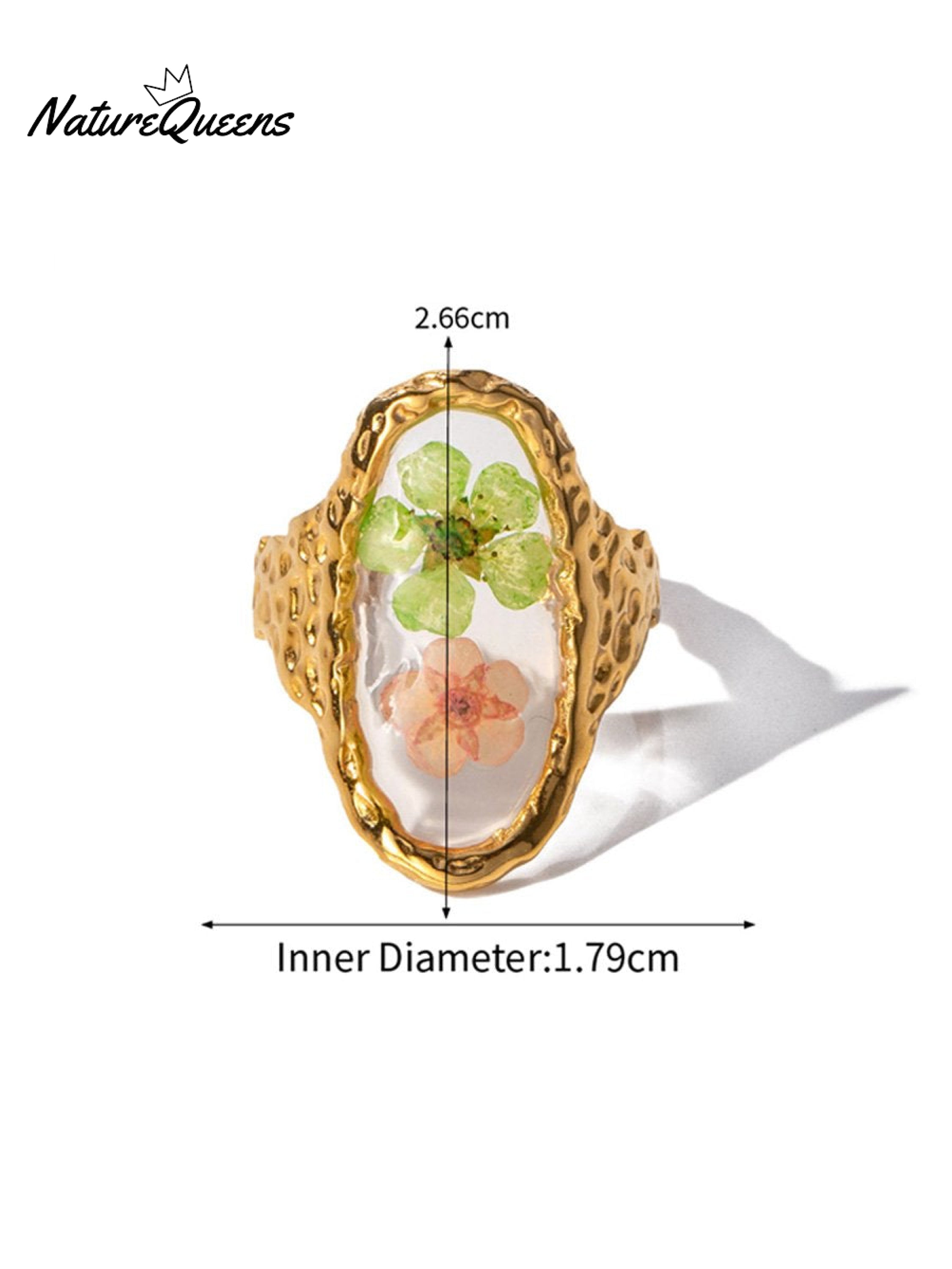 Aeon Flower Stainless Steel Ring