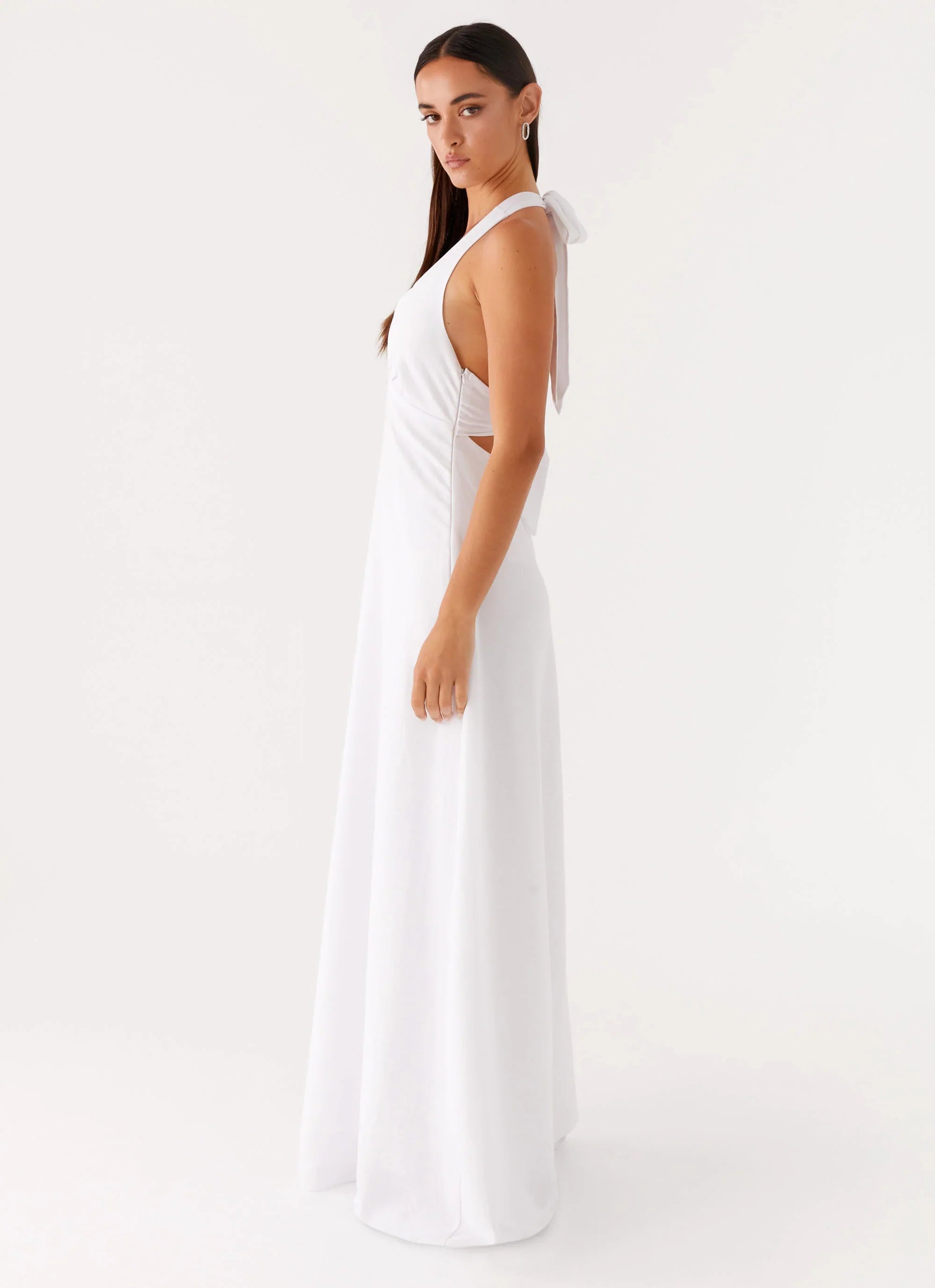Robe longue en lin Heavy Hearted - Blanc