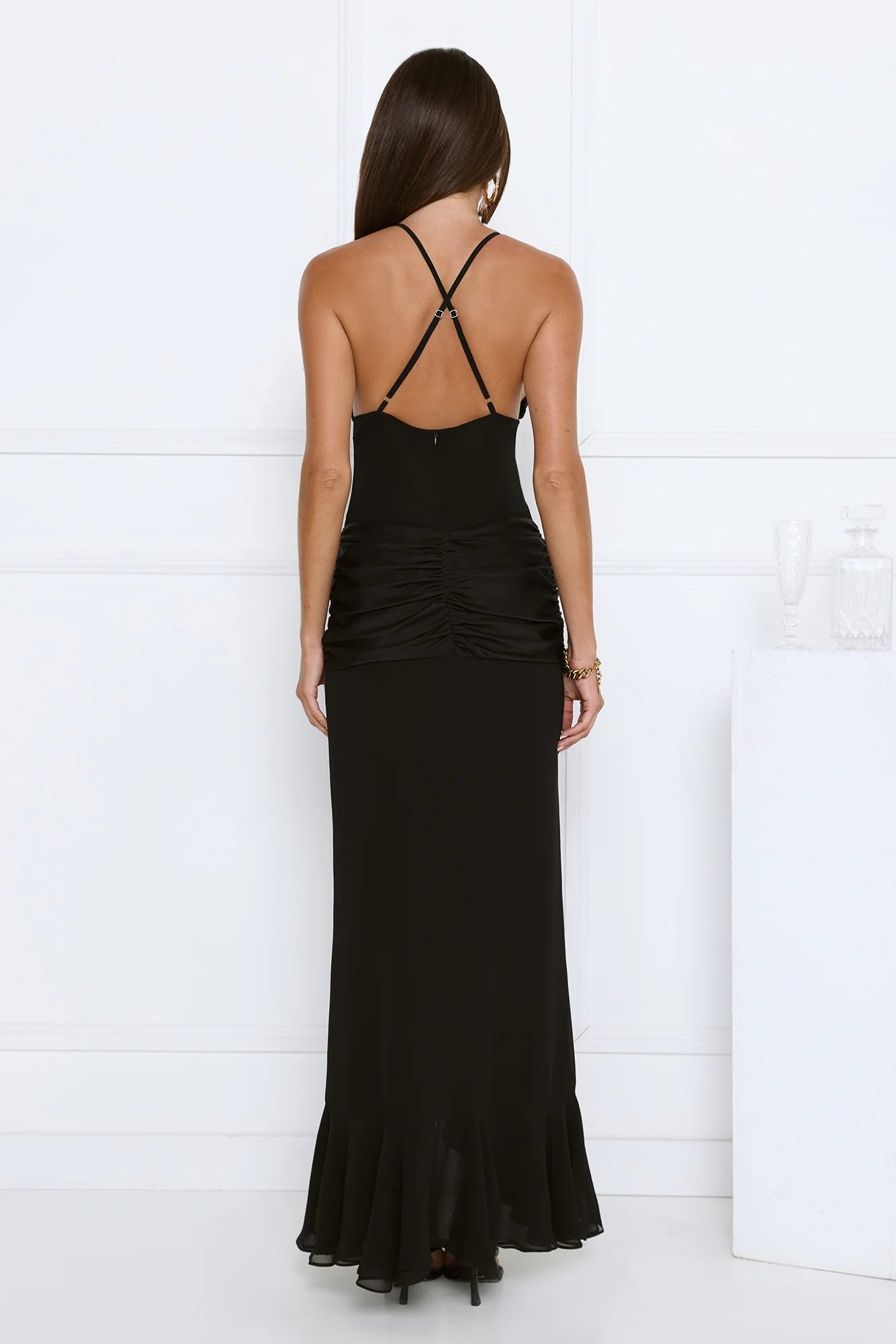 Robe longue de soirée Radiant noire