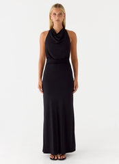 Robe longue Crazy Over Me - Noir