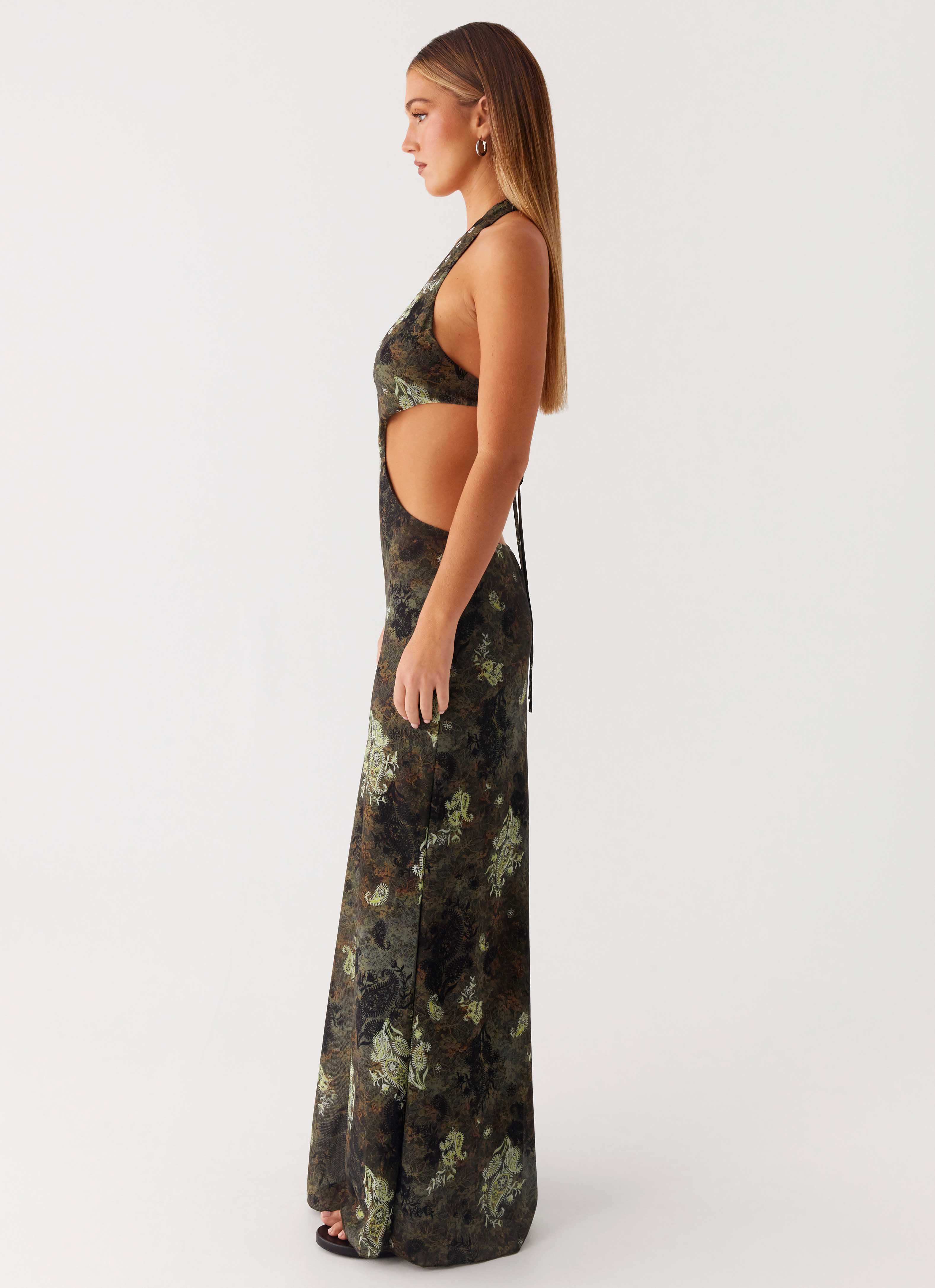 Robe longue Indra - Cyber floral
