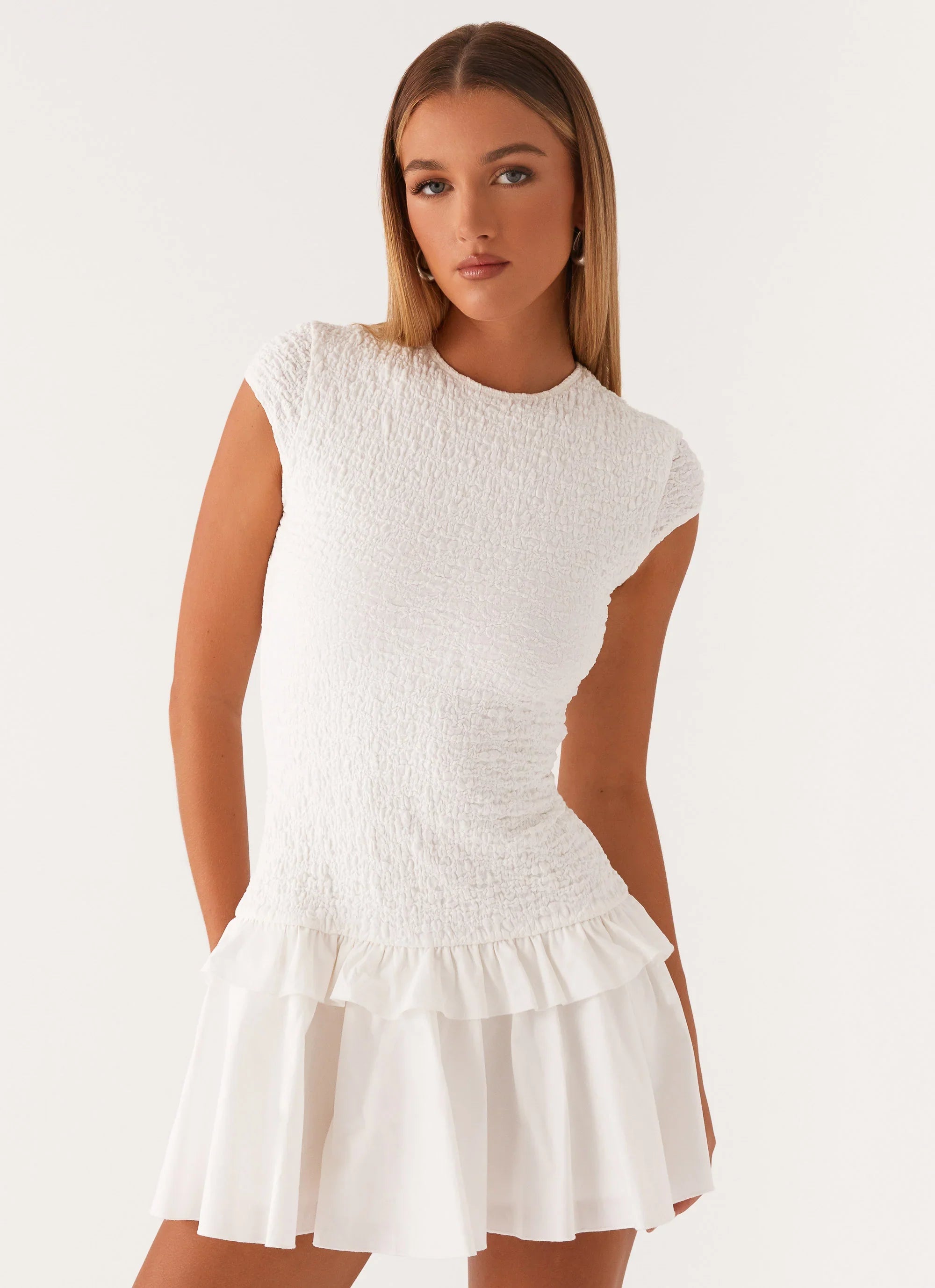 Mini-robe Romantique Incurable - Blanc