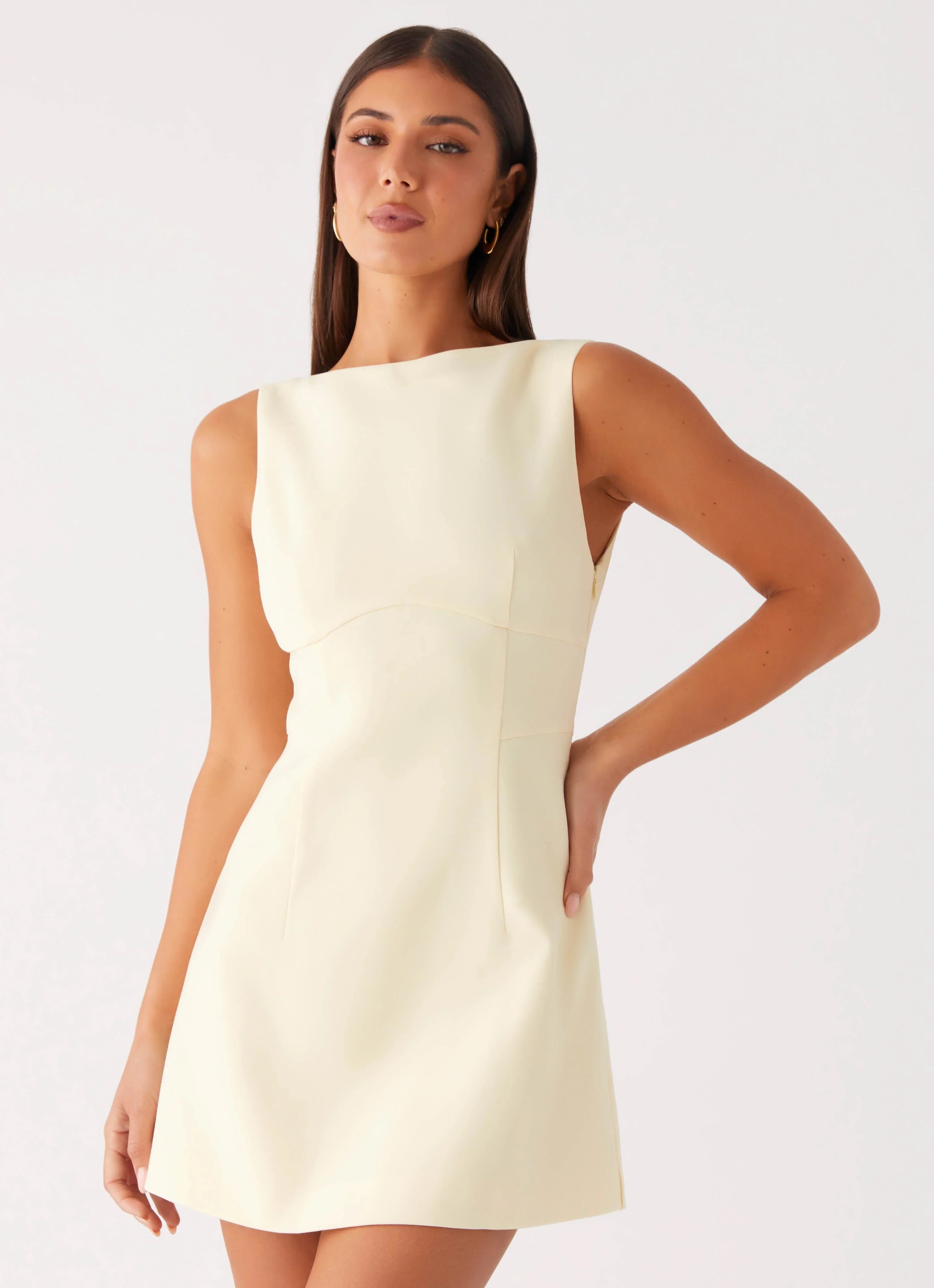 Mini-robe Lulita - Jaune crème au beurre