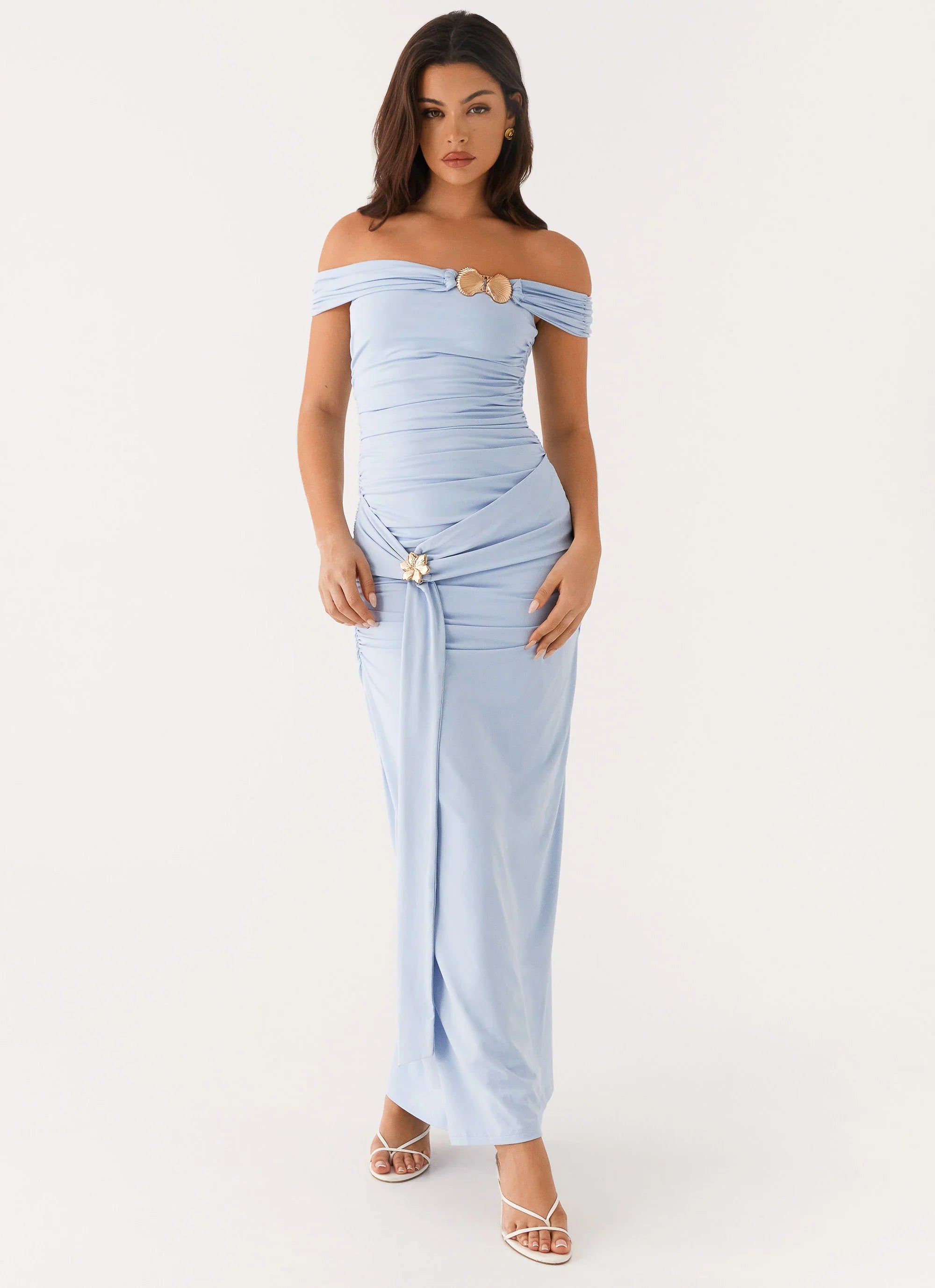 Robe longue Majorly - Bleu