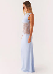 Robe longue Lucinda - Bleu