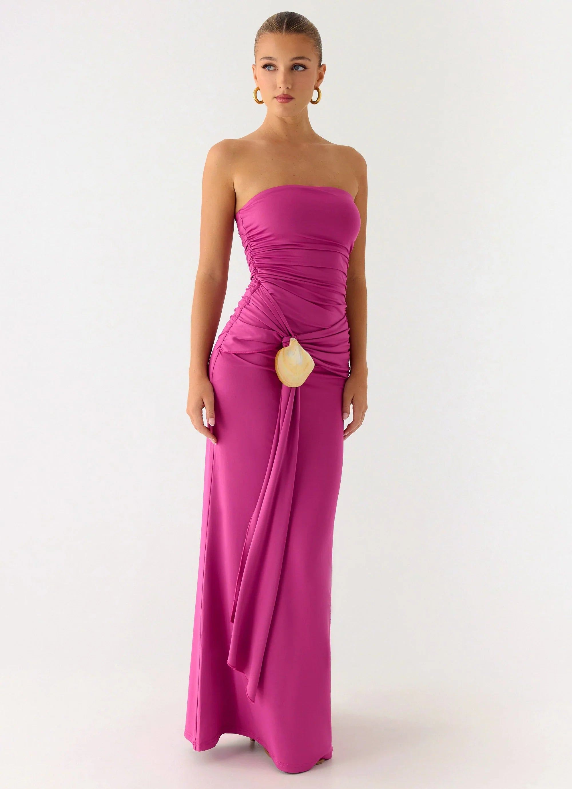 Robe longue Party After Party Shell - Fuchsia