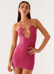 Robe courte Jupiter - Framboise