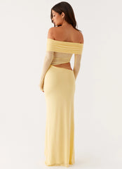 Robe longue Emery – Jaune