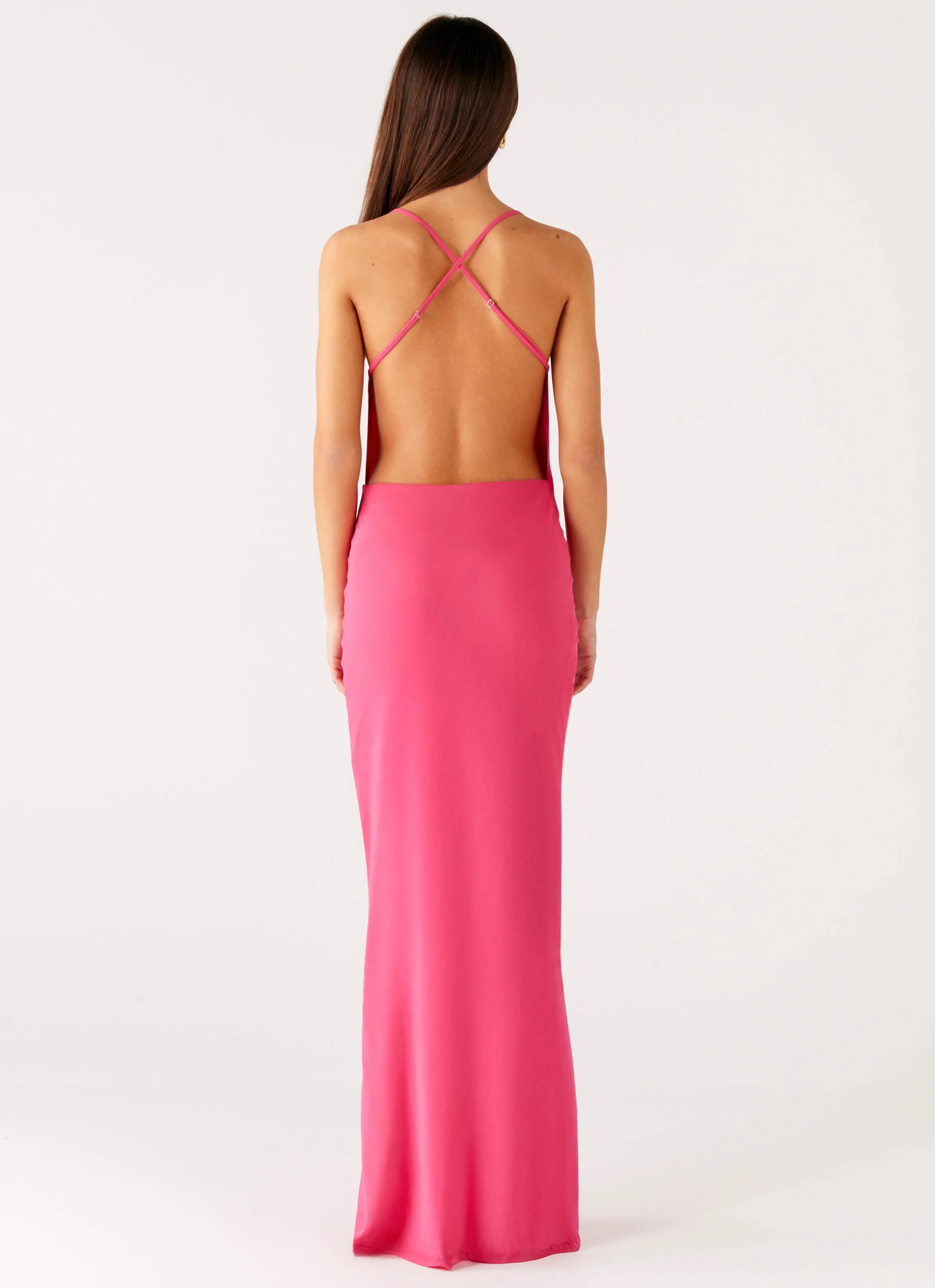 Robe longue Pure Heart Cowl - Fuchsia
