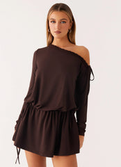 Mini robe Zinnia - Chocolat