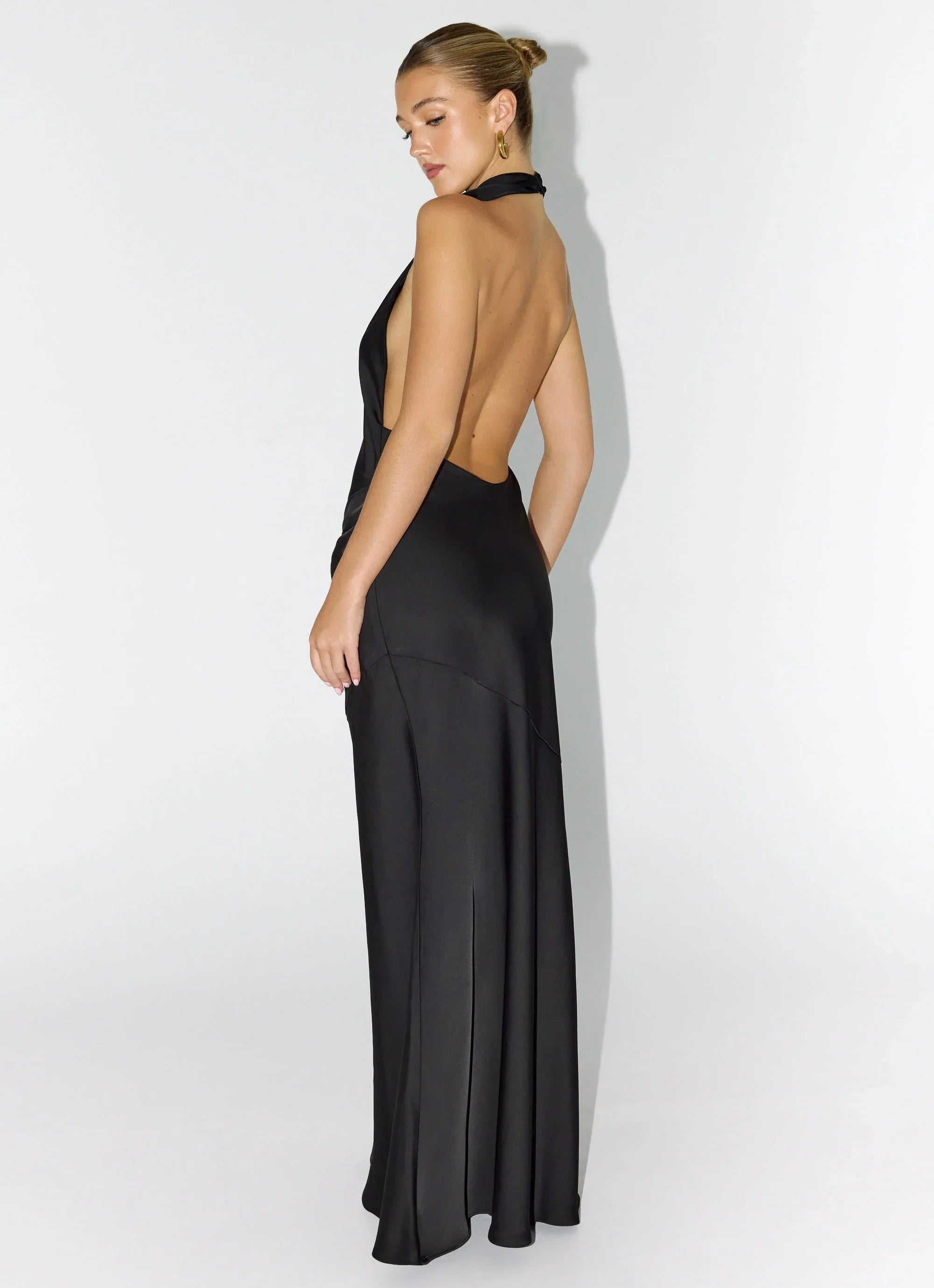 Robe longue dos-nu Back To Life - Noir