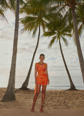 Mini-robe Good Fortune – Orange serein