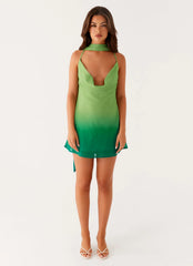 Mini-robe Parma - Vert ombré