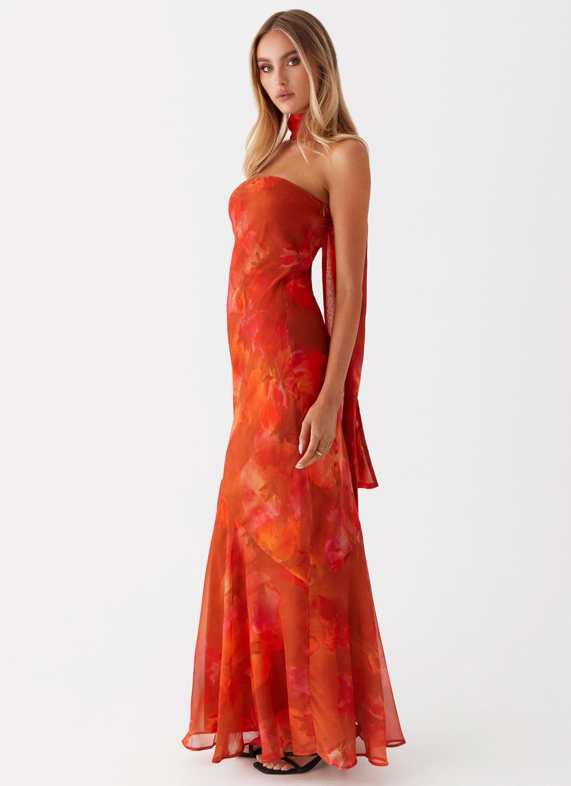 Robe longue Under The Pagoda - Ambre