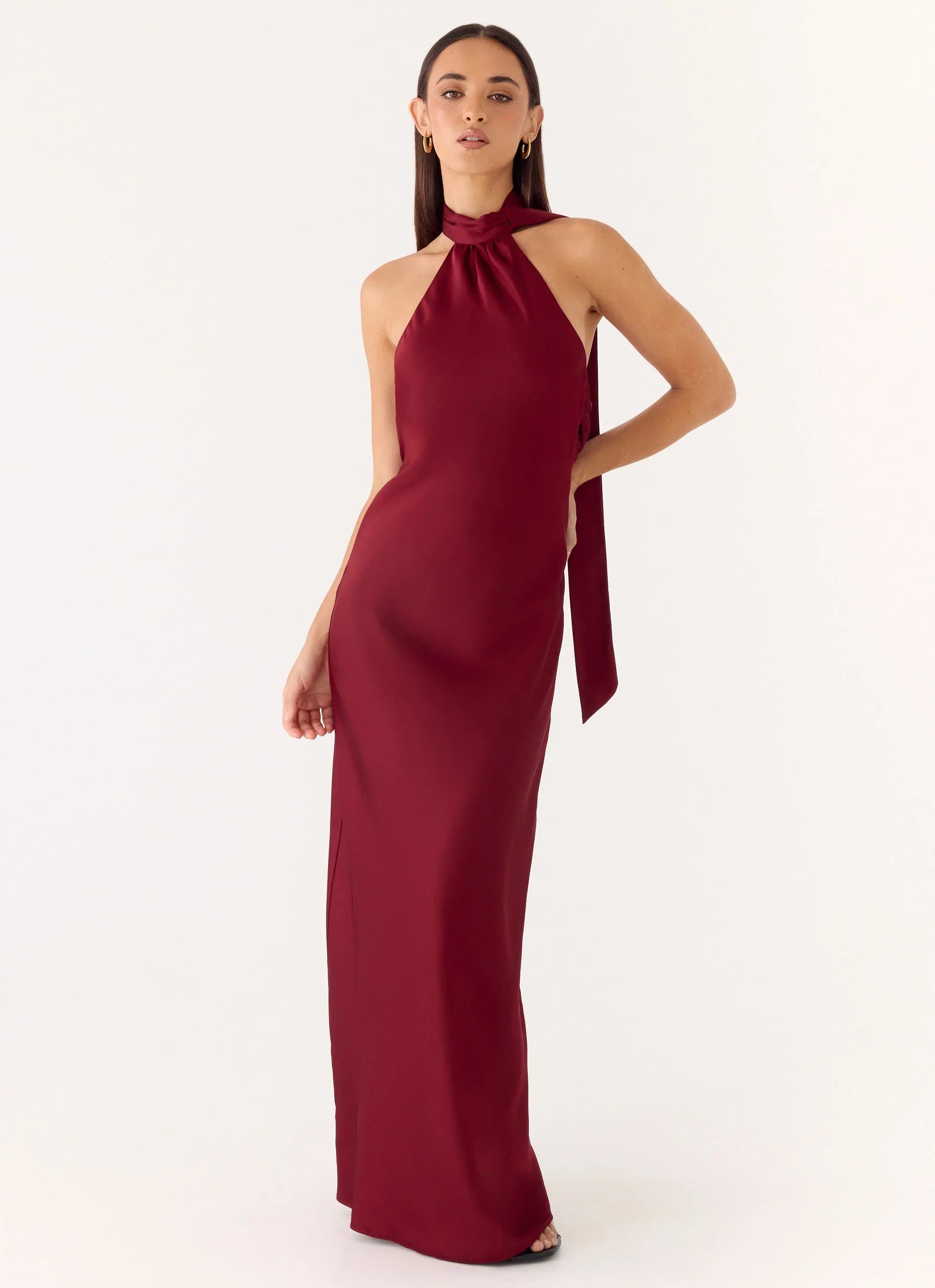 Robe longue Keena - Merlot