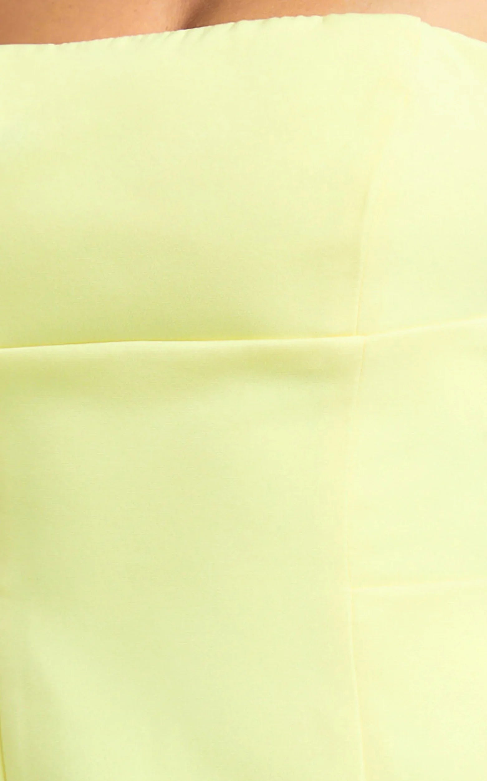 Mini-robe Catharine - Robe bustier trapèze coloris Citron