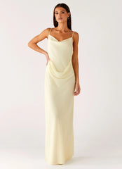 Robe longue Oliana - Jaune