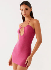 Robe courte Jupiter - Framboise