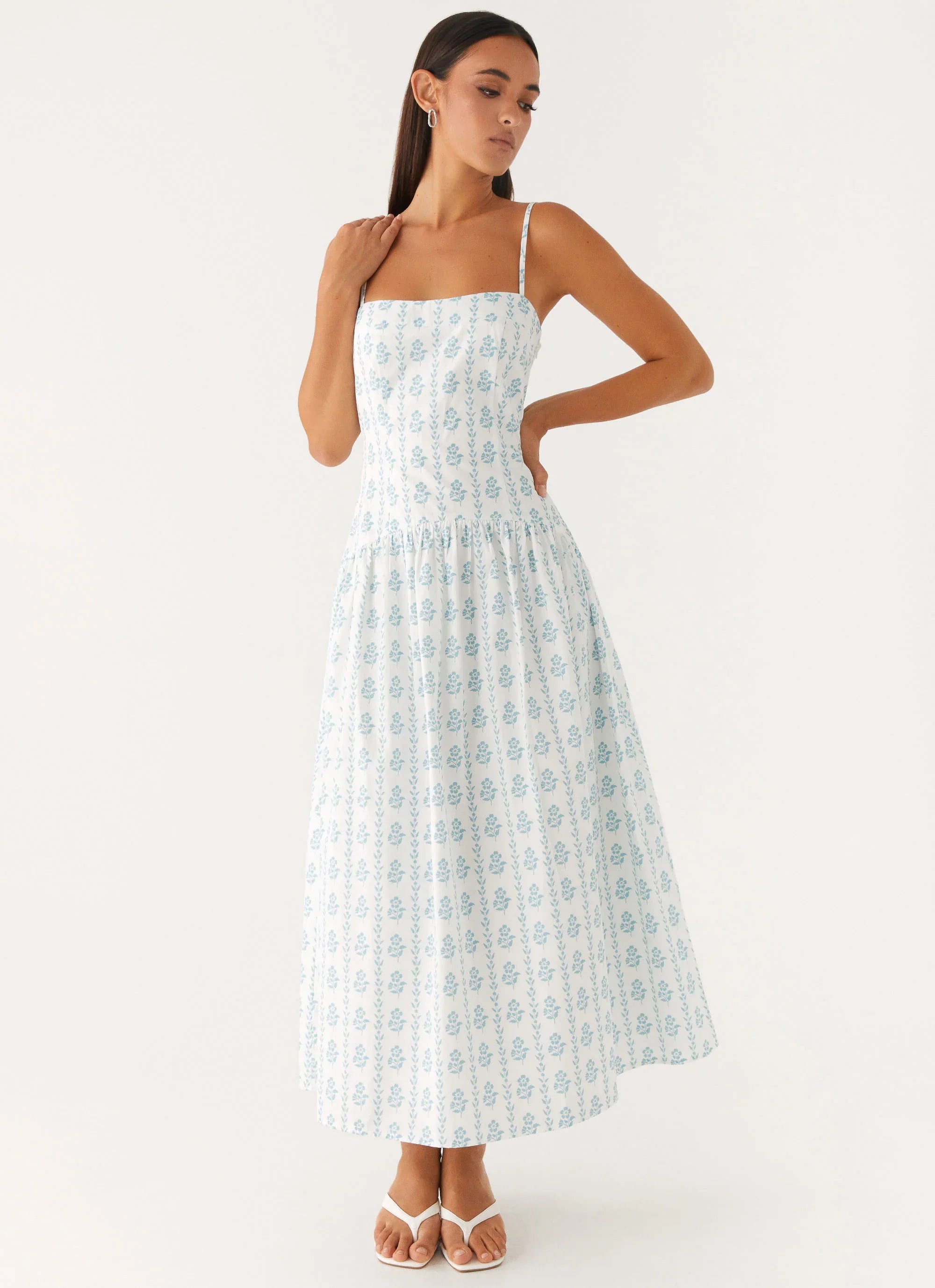 Robe midi Amelie – Imprimé Doux Rêve