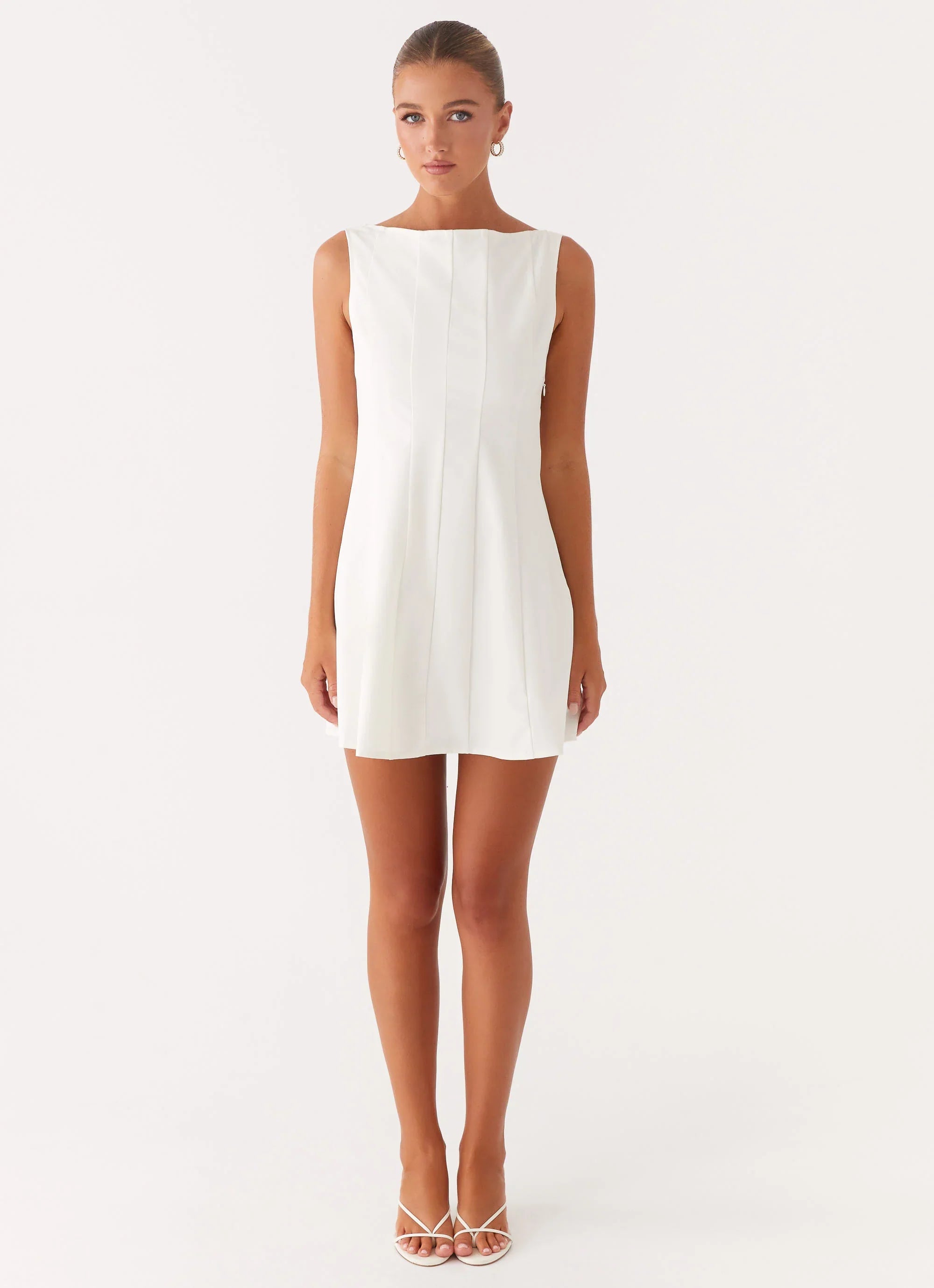 Robe courte Emelie - Blanc