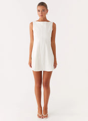 Robe courte Emelie - Blanc
