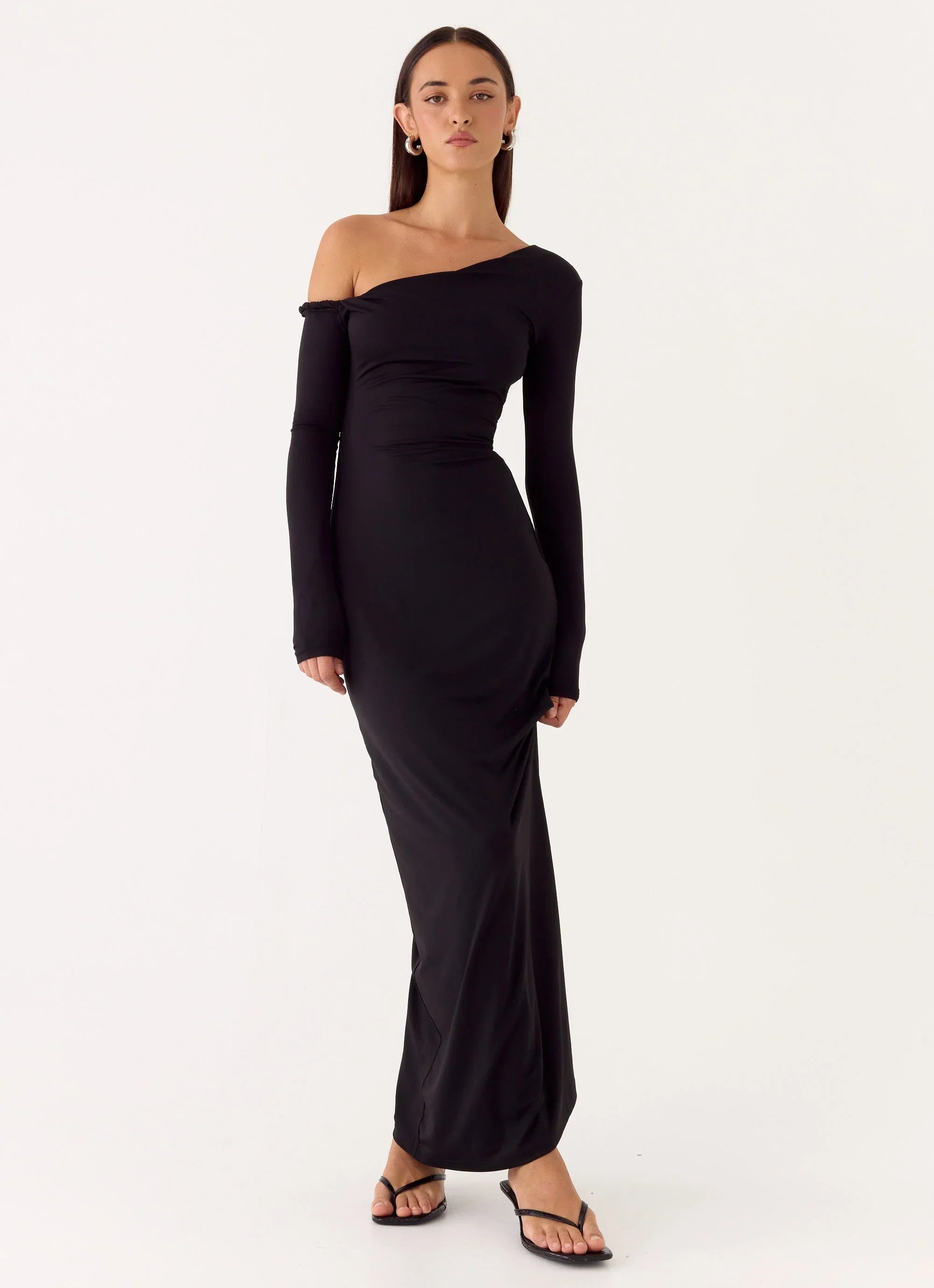 Robe longue Jordana Twist - Noire