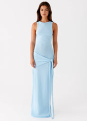 Robe longue Leona - Turquoise