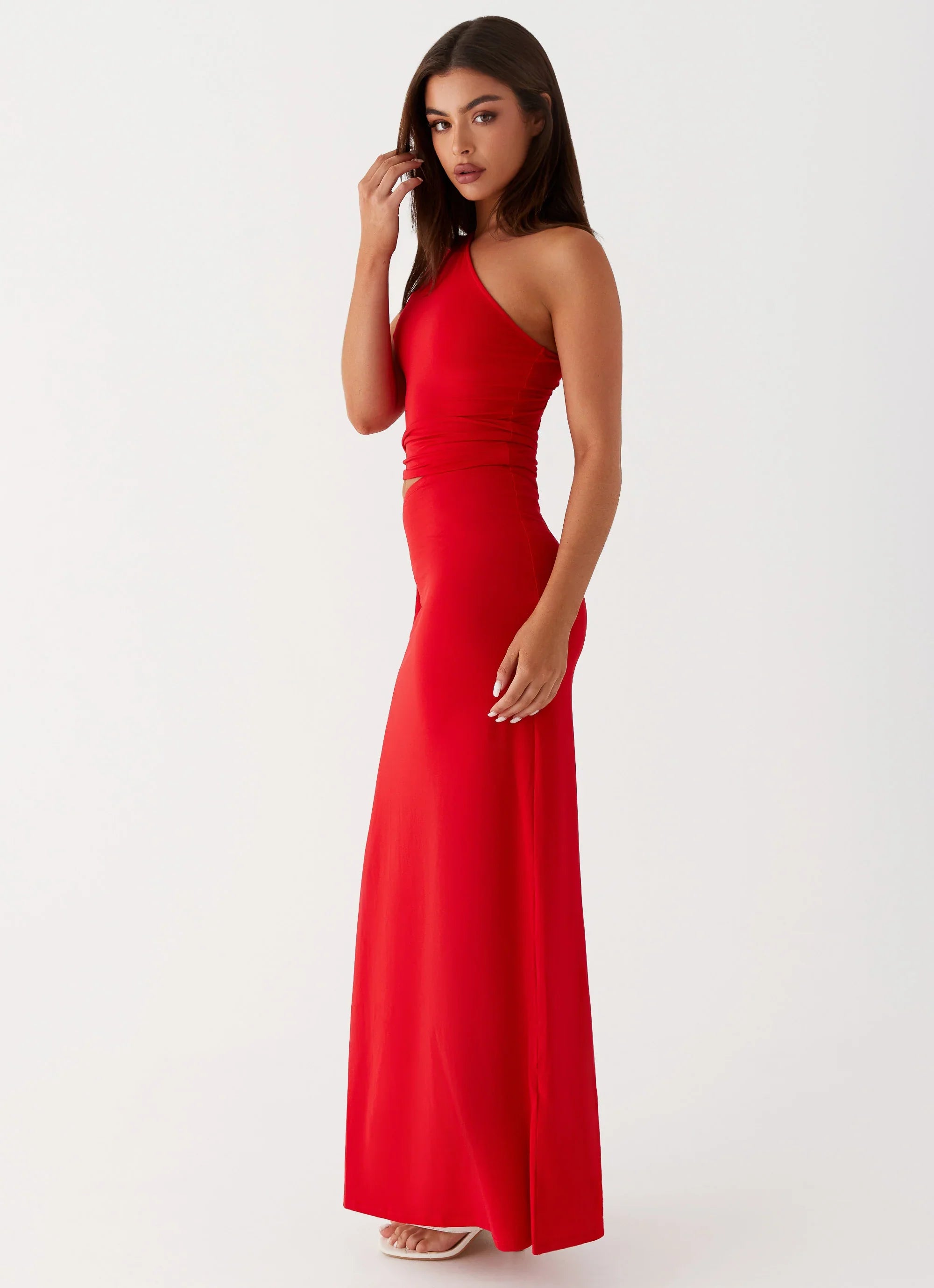 Robe longue Love Me Tie - Rouge