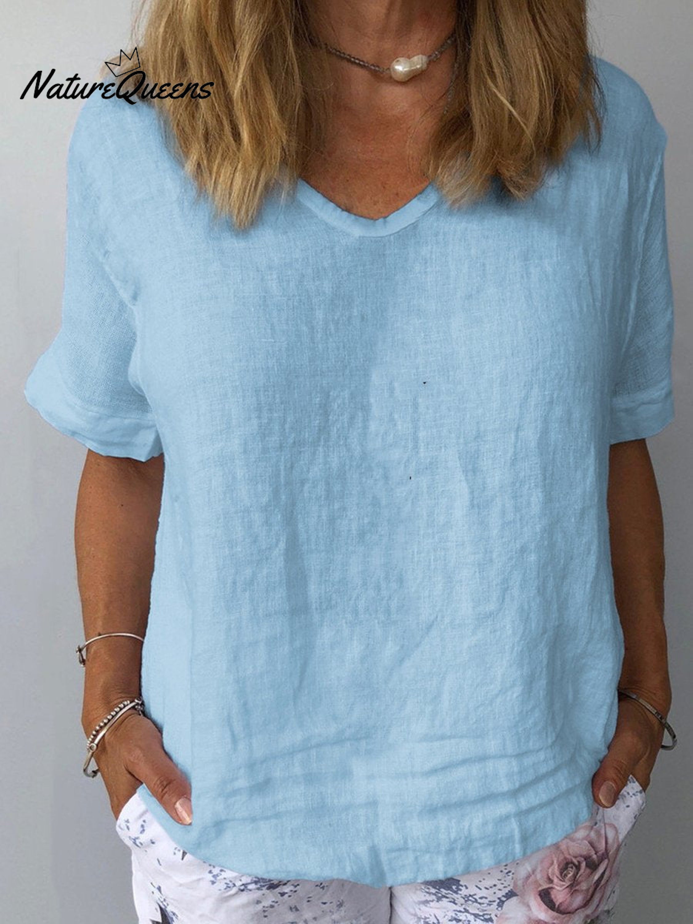Women's Cotton & LinenCasual Top