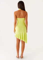 Robe courte Valeria - Citron ensoleillé