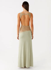 Robe longue Lucinda - Sauge